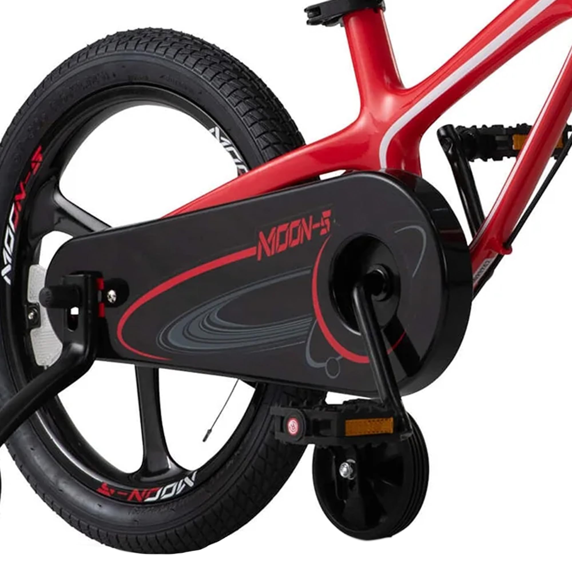 RoyalBaby Space Kids Bike 14 16 18 Inch Mg Aluminium Alloy Boys Girls Bicycle Ages 3-9 Years Disc Brakes Dual Handle Brakes Training Wheel Options