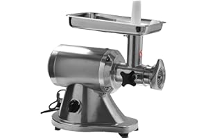 Eurodib Professional Electric Meat Grinder HM21N – Aluminum & Stainless Steel Construction – Maximum Safety – 3/16" & 5/16" G