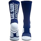 ChalkTalkSPORTS Lacrosse Performance Crew Socks - Multiple Designs & Colors - Youth & Adult - Lax Mid-Calf Socks