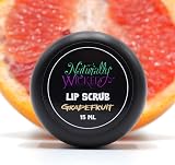 Naturally Wicked Grapefruit Lip Scrub 15ml Vegan Sugar Exfoliant Natural view 4