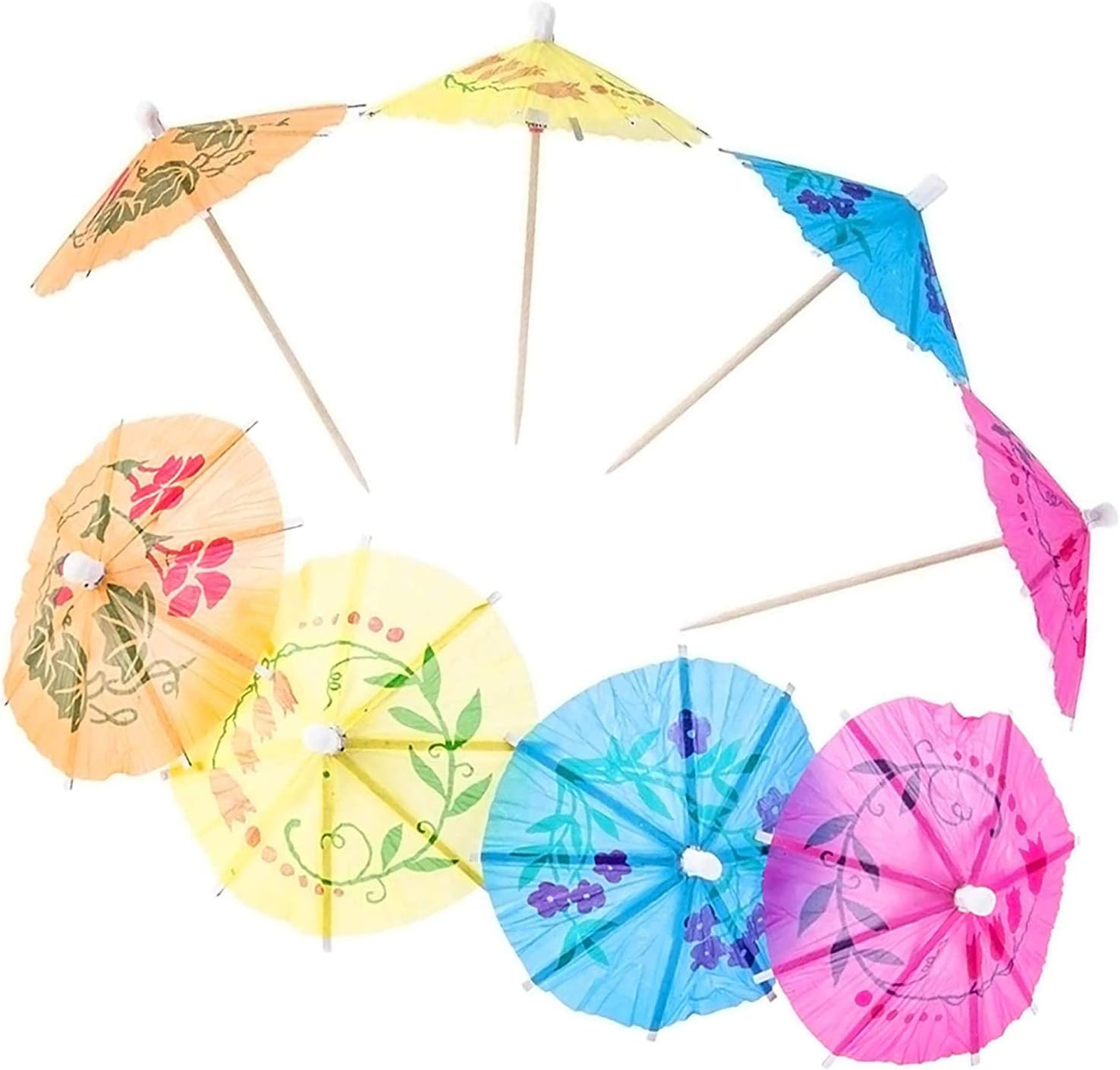Drink Umbrellas 4" Cocktail Parasols Decorative Cocktail