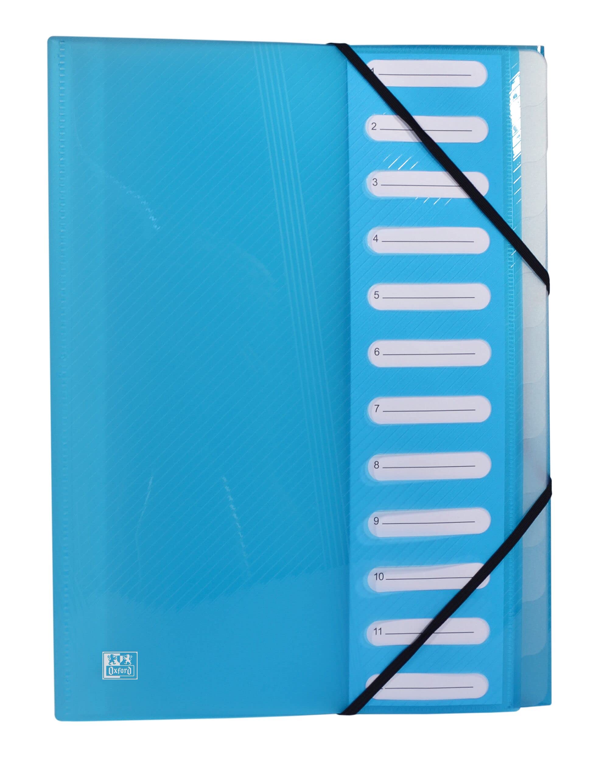 OXFORD Hawaii Expanding File A4 12 Positions Polypropylene Cover Assorted Colours