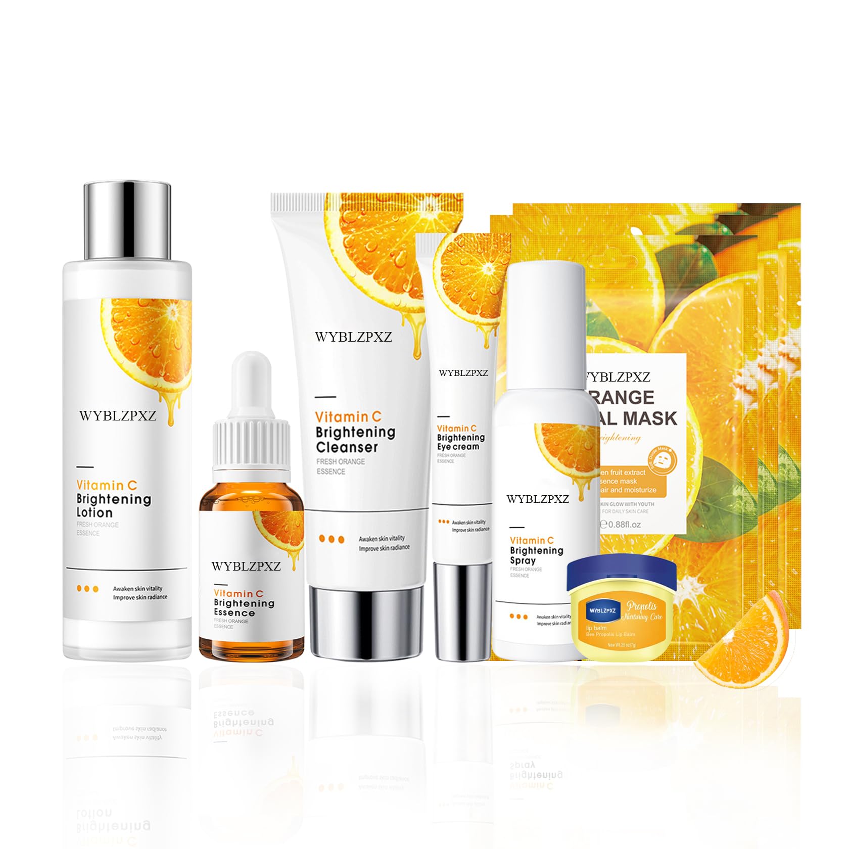 Photo 1 of **MISSING EYE CREAM, LOTION AND ONE MASK**9PCS Facial Skin Care Kit for Women,Skin Care Set with Cleanser,Facial Toner,Eye Cream,Face Serum,Hydrating Spray,Tinted Lip Balm & 3 Pcs Face Masks Set