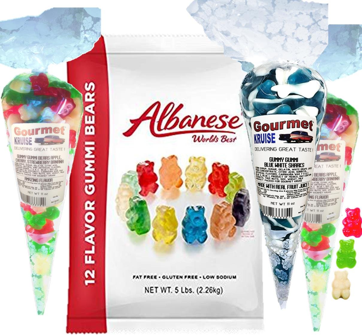 Albanese Gummi BearsGummy Bears 12 Flavors5lb Bag Plus