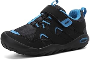 EQW Kids Waterproof Hiking Shoes for Boys & Girls Wide Toe-Box Hike Trekking Trails Shoes