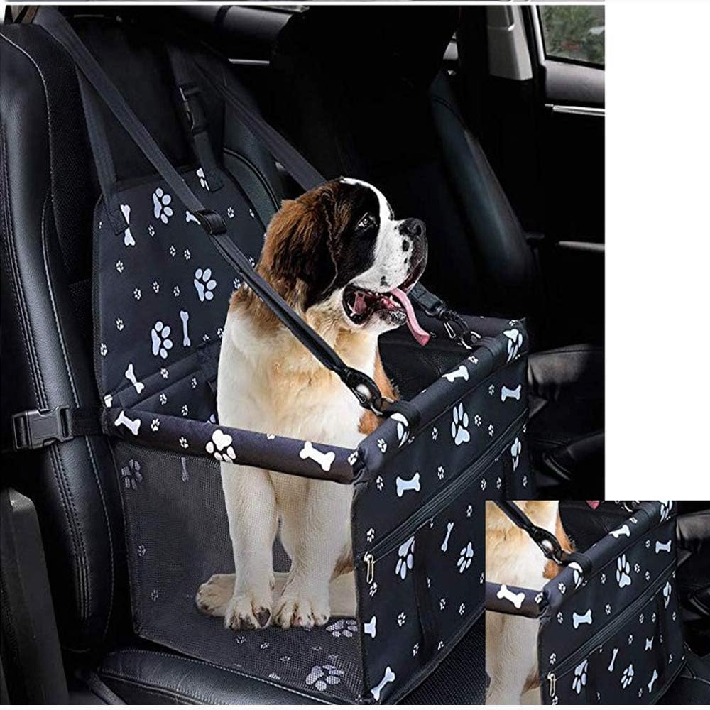 MENGQI Dog Car Seat Upgrade, Dog Booster Car Seat Cover Suitable for Small and Medium-sized Dogs Washable, Foldable and Breathable,With Clip-On Safety Leash and PVC Support Tube and buckle - Image 5
