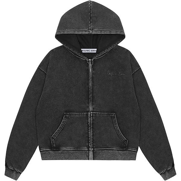 Aelfric Eden Womens Lace Bow Zip Up Hoodies Embroidery