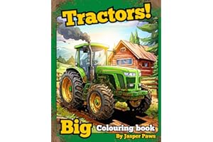 Tractors! Big Colouring book