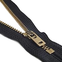 YKK #4.5 Brass Pant Zippers – 5-Inch, Black, 3-Pack For Jeans, Pants, Low-Rise Repair - View #4
