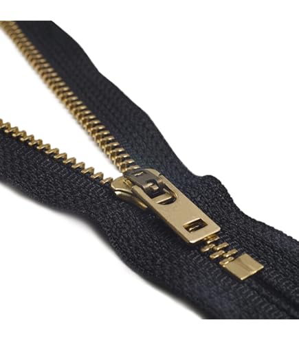 Amazon.com: Two 7 Inch Brass Jeans Zipper YKK Number 5 Gold
