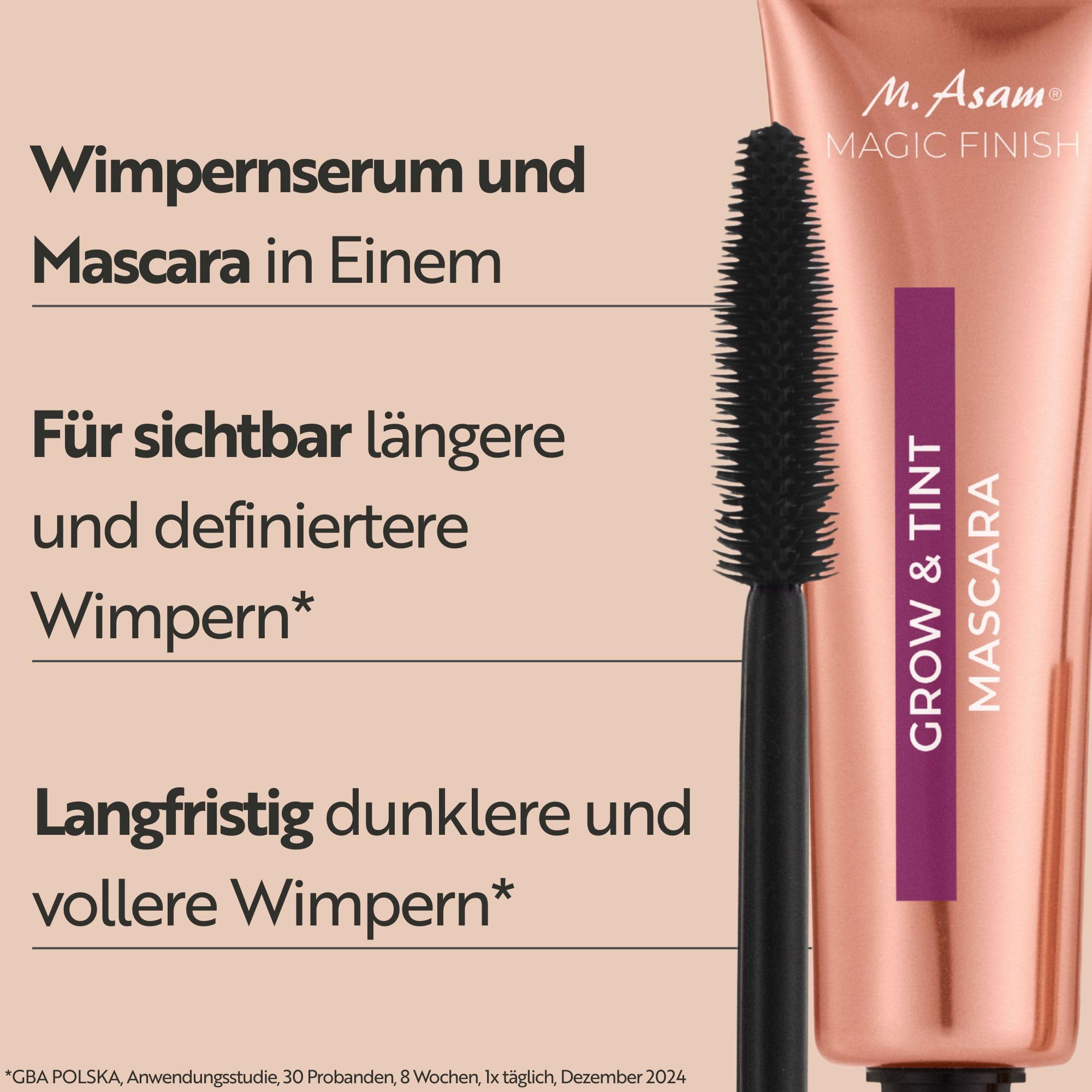 M. Asam Magic Finish Grow & Tint Mascara Deep Black (12ml) 2
