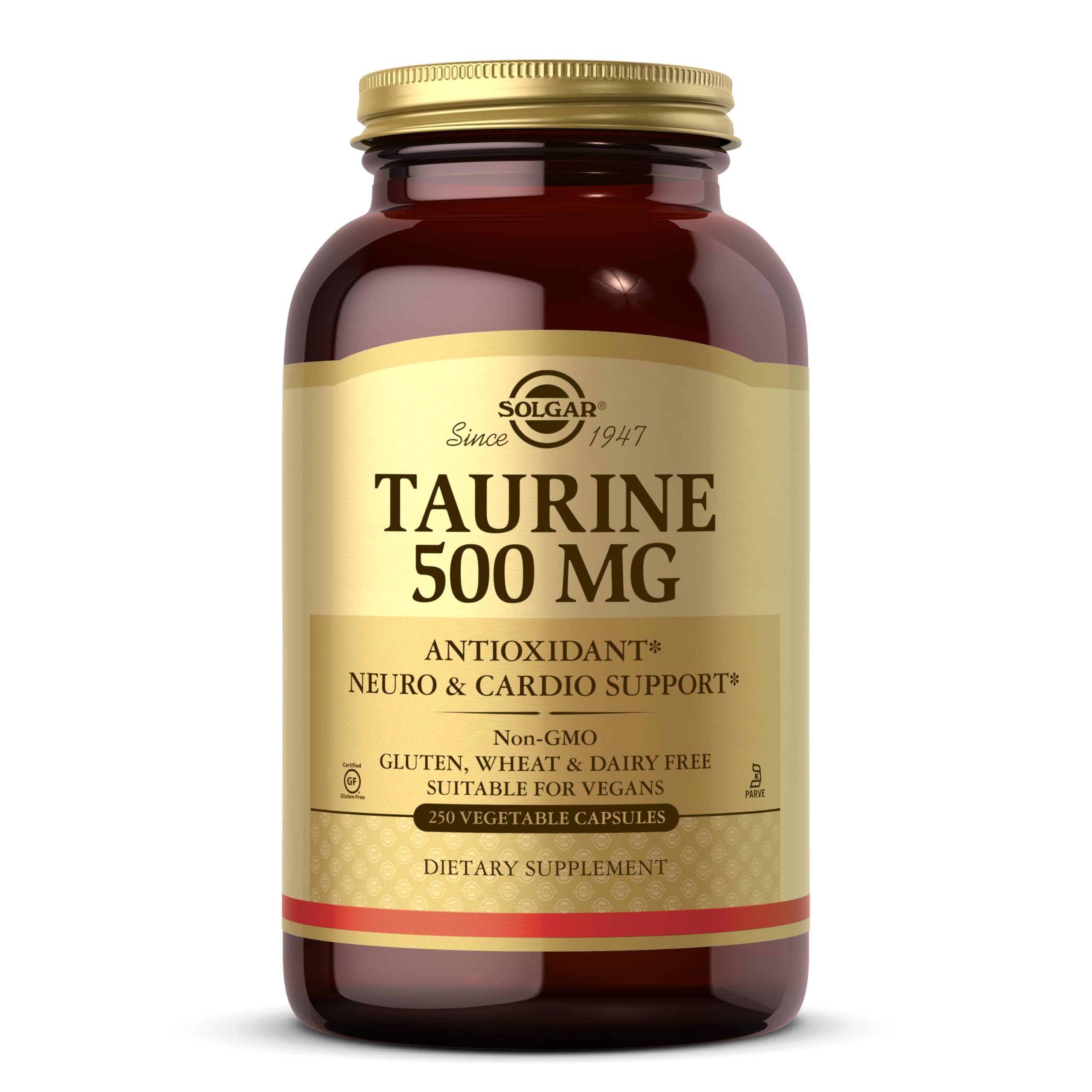 Taurine 500 mg Vegetable Capsules