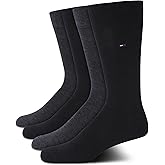 Tommy Hilfiger Men's Reinforced Heel Cotton Dress Socks (4-Pack)