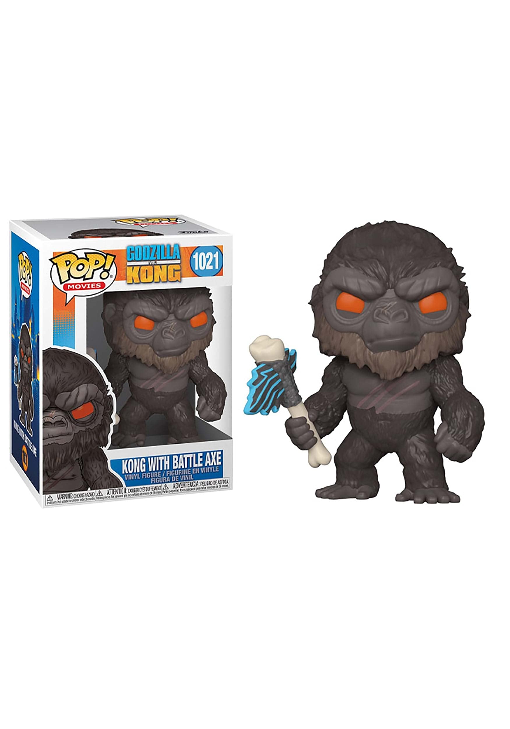 Funko POP! Movies: Godzilla Vs King Kong - King Kong With Battle Axe - Godzilla Vs Kong - Collectable Vinyl Figure - Gift Idea - Official Merchandise - Toys for Kids & Adults - Movies Fans