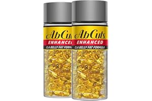 AbCuts Enhanced CLA Belly Fat Formula – 240 Softgels – Men & Women, Non Stimulating – Contains Fish Oil, Flax Seed Oil, Avocado Oil, Vitamin D3, Vitamin E