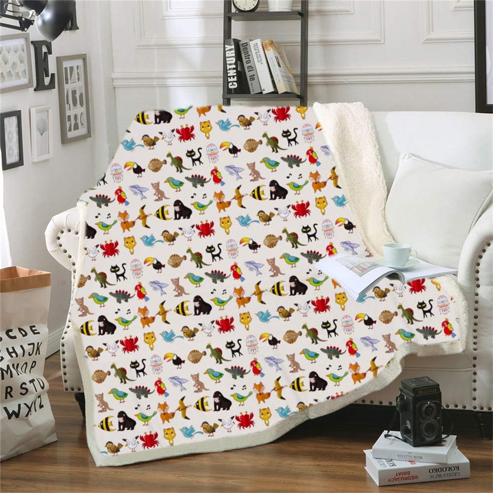 Ouduo Coperta in Pile Matrimoniale Bambini/Adulti, 3D ...