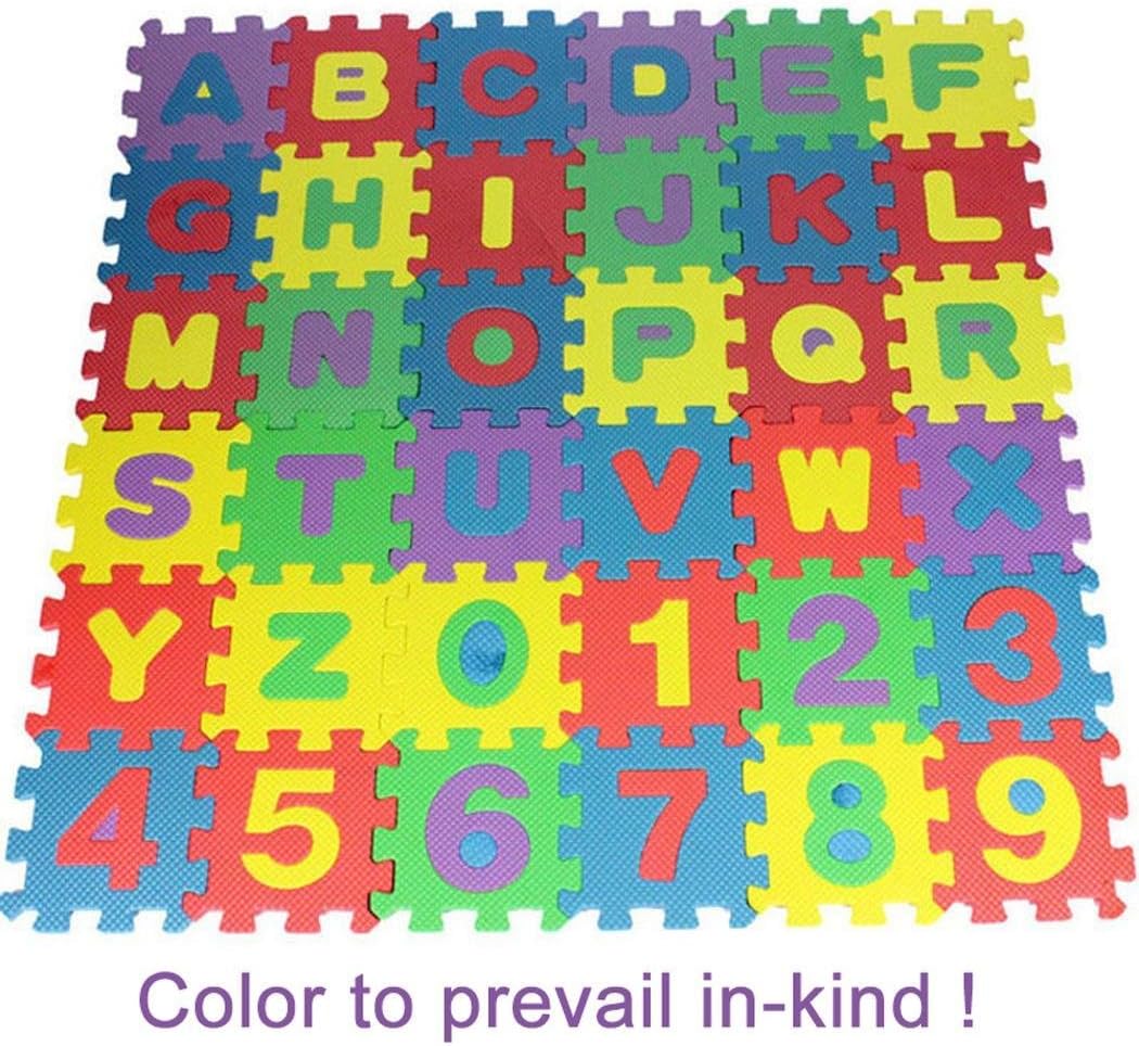 Ceanfly 36Pcs Baby Kids Foam Mat Alphanumeric Educational Puzzle Foam Mats Blocks Toy Gift