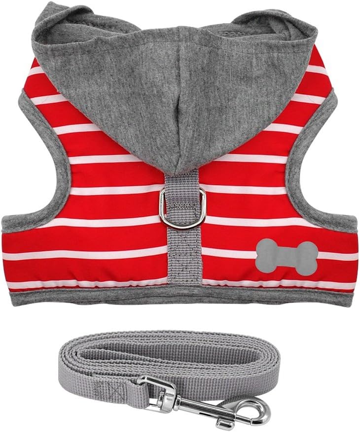 Stock Show Pet Dog Vest Harness and Leash Set with Cute Bowtie Small Dog Outdoor Walking Jackets Breathable Fashion Jeans Cloth for Small Puppy Dogs Teddy Poddle