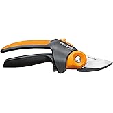 Fiskars PowerGear2 Softgrip Pruner for Branches, Optimizes Cutting Power and Leverage, Rust-Resistant Low-Friction Blade Coating for Smooth Cuts, Yard & Garden Tools