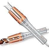 SHEGLAM Automatic Curling Iron 1 1/4 inch with 3 Temperatures Fast Heating, 2-Way Rotation, Anti-Scald, Anti-Tangle Rotating,
