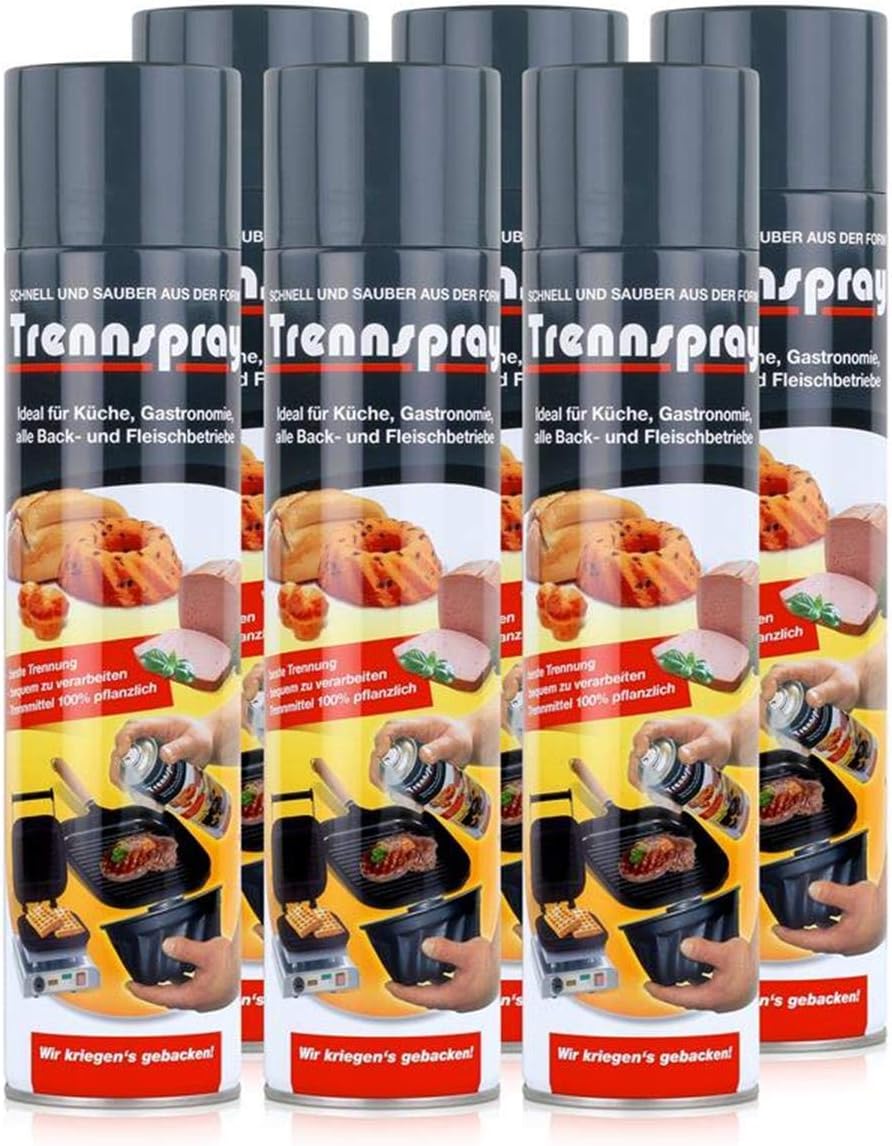 Boyens Trennspray 600ml Dose ( 6er Pack ) Trennfett Grillspray Backtrennmittel