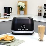 Hamilton Beach Ella Set Kettle 1.7L and 2-Slice Toaster Black HBELLAMB view 4