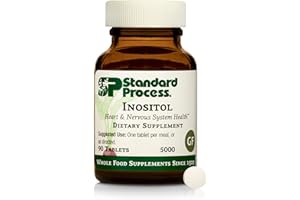 STANDARD PROCESS INC. Standard Process Inositol - Supports Nervous System, Lipid Metabolism & Cardiovascular Health - Vegetarian, Gluten-Free, Non-Dairy & Non-Soy - 90 Tablets