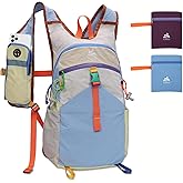 UtiaMiaoGonGo Small Hiking Backpack Travel Daypack 15L Colorful Lightweight Packable Foldable Casual Backpack for Women Men