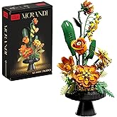 BRICK HAMBURG Flower Bouquet Building Blocks Set, Artificial Flowers Toys Botanical Collection DIY Unique Home&Office Bonsai Decoration Adults, Teen Girls for Birthday,Christmas, Holiday