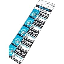 Maxell SR626SW 377 Silver Oxide 1.55V Watch Batteries 5-Pack