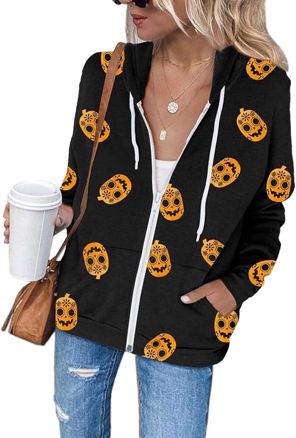 Halloween Zip Up Hoodies by Acelitt Halloween Wikii