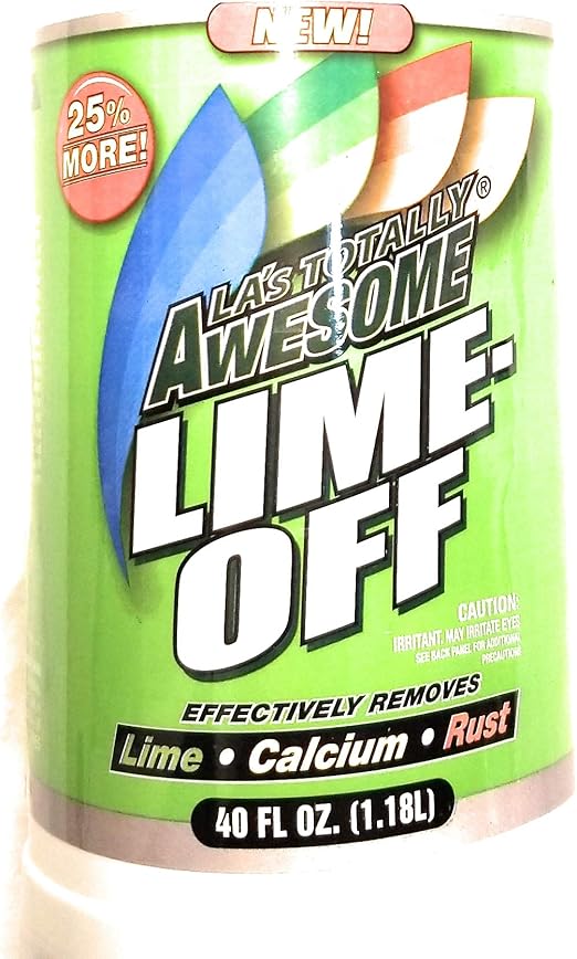 L.A's Awesome spray cleaner LIMEOFF removes calcium, lime