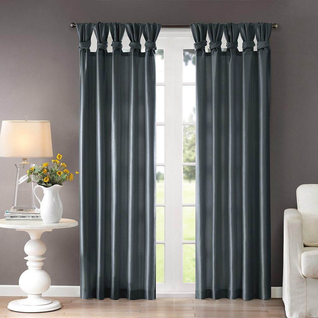 Best tie up curtains purple living room rod