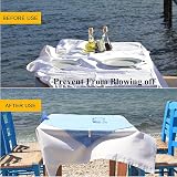 lmytdo Table Cloth Clip 12 Pack Stainless Steel Clips for Outdoor Indoor Tables view 3