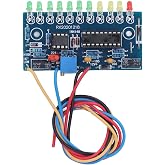 LED Audio Level Indicator VU Meter LM3915 DIY Preamplifier Module Kit for Power Amplifier Sound System and Home Audio Projects