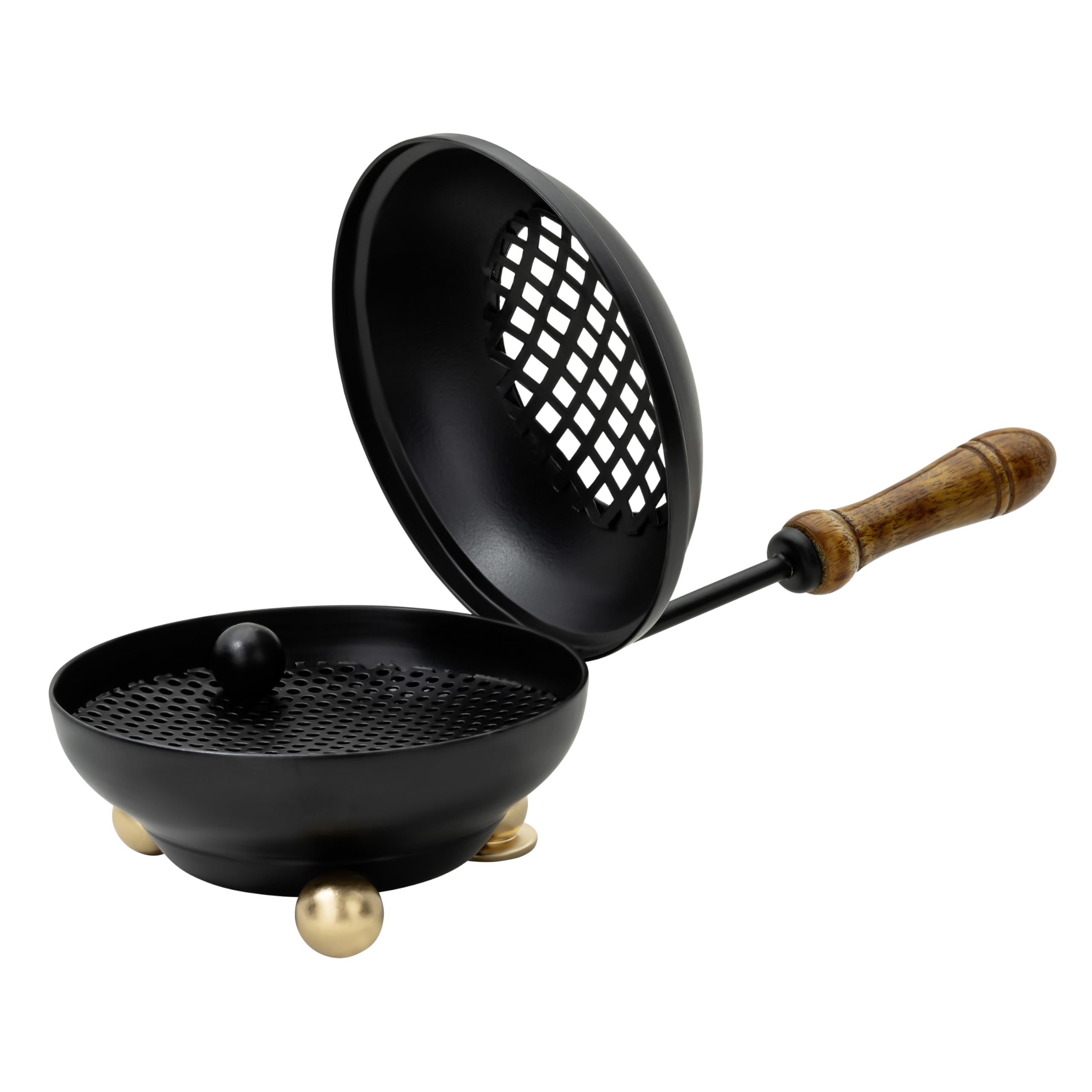 MaMeMi Incense Pan, 11 cm Diameter, Black, Iron