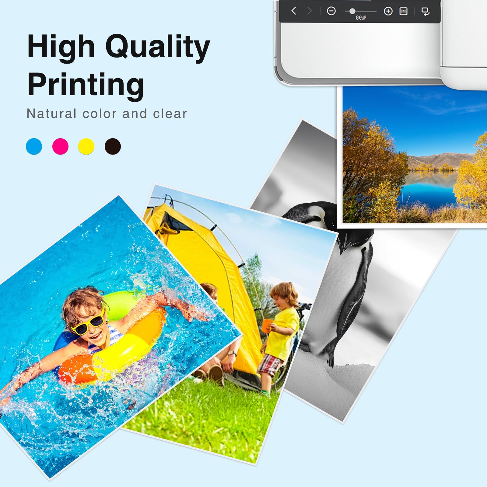 PGI-280XXL/CLI-281XXXL 5 Color Pack Replacement for Canon 280 281 Ink Cartridges Compatible with Canon TR8620a Ink Cartridges TR8520 Ink TR8620 TR7520 TS6320 TS6120 TS9120 TS8500 TR8600 TS9521C-5Pack