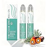 Hair Growth Serum Roll-On | Blend with 3% Rosemary, 3% Redensyl, 2% AnaGain, Biotin & Niacinamide | Leave-In, Fast Absorbing | For Thinning Hair & All Hair Types (Pack of 2, 0.85 Fl Oz Each)