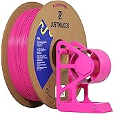 JUSTMAKER PLA 3D Printer Filament, Upgrade Cardboard Spool, Print with Most 3D Printers, Dimensional Accuracy +/-0.03mm, 1.75