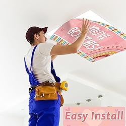 8 Pcs Fluorescent Light Covers with 80 Magnets