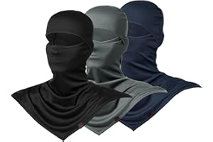 AIWOLU Balaclava Full Face Mask Summer for Sun Protection Breathable Long Neck Covers for Men Women Cycling Fishing…