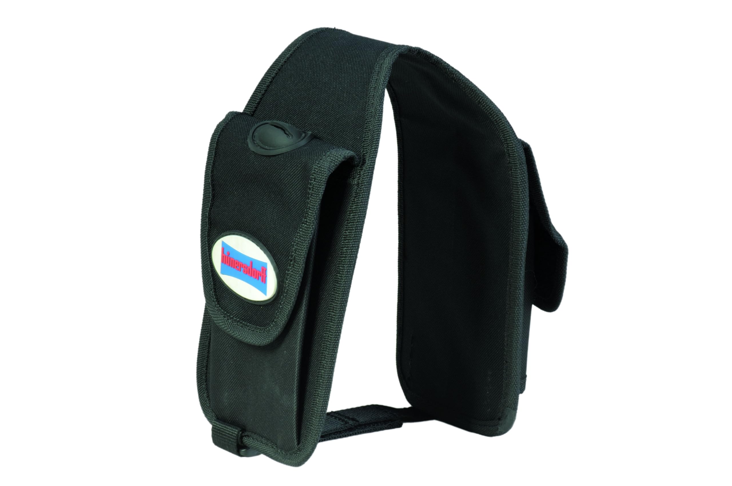 hünersdorff Saddle Bag for Double Canister Profi 6 + 3 L with Space for Tools and Safety Filling Systems, Ideal for Free Working with Motor Chainsaws, Nylon, Black, 290 g