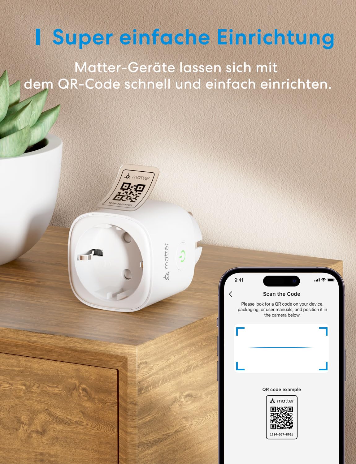 meross Matter WLAN Steckdose mit Stromverbrauch, Smart Steckdose mit Stromzähler für Balkonkraftwerk, funktioniert mit Apple Home, Home Assistant, Alexa und Google Home, Sprachsteuerung, Fernzugriff 7