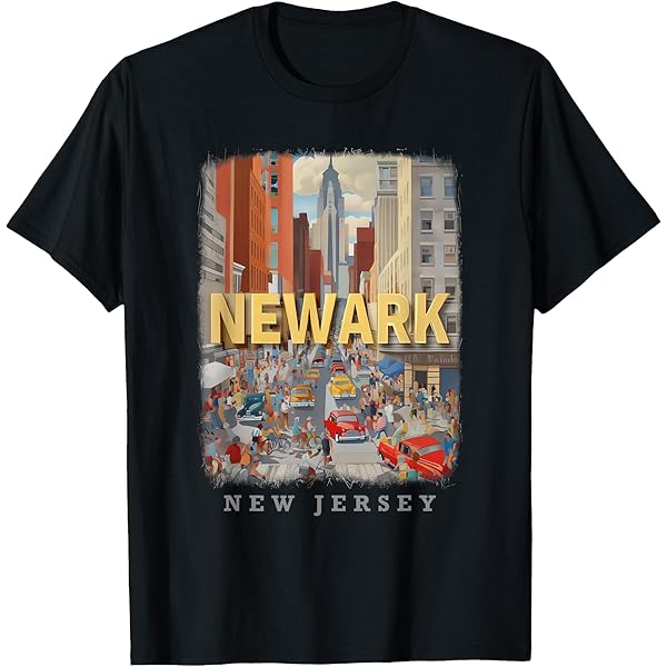 Amazon.com: Newark New Jersey NJ Brick City Skyline T-Shirt