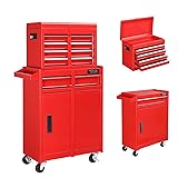 TUFFIOM 5-Drawer Rolling Tool Chest, Tool Storage