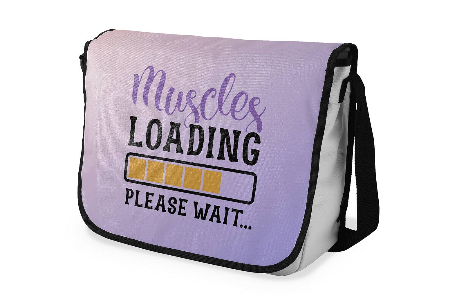 Bonamaison Digitally Printed Messenger School Bag for Students, Cross Body Bag, Courier Bag, Shoulder Bag for School, Back to School, Size: 29x36 Cm