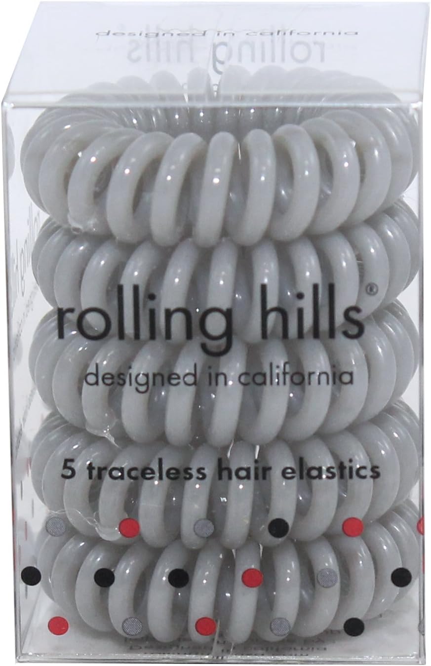 Rolling Hills 5 traceless hair elastics grau