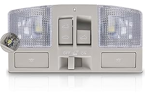 RHAOCZIYAUTO LED Overhead Console w/Sunroof Switch Fit for Mazda 3 2010 2011 2012 2013, Interior Ceiling Roof Reading Dome Light Map Lamp Replace# BBM6-69-970B-75, BCN8-69-970B-75, BBM669970B75