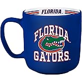 Logo Brands NCAA Florida Gators 15oz Stripe Mug - Team Logo, Inside Print, Standard Handle, Microwave & Dishwasher Safe