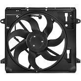 AUTISTOP 621-601 Cooling Radiator Fan Assembly Fits for 2012-2017 Jeep Wrangler V6 3.6L for 2018-2018 Jeep Wrangler JK V6 3.6L Replaces OE 621601 76366 624080